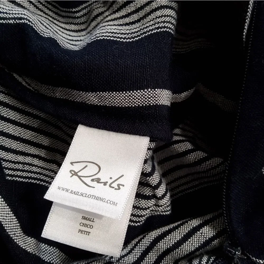 Rails Angela Mediterranean Stripe Belted Jumpsuit Size S - Picture 9 of 12